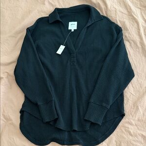 ✨NWT AERIE WAFFLE LONG SLEEVE SHIRT✨